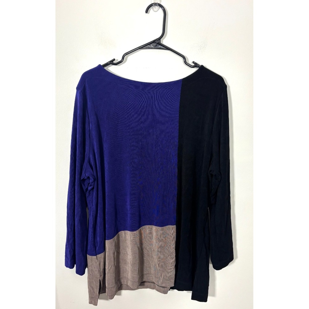 Chico's Blouse Size 4 or XXL Multicolor Sleeved